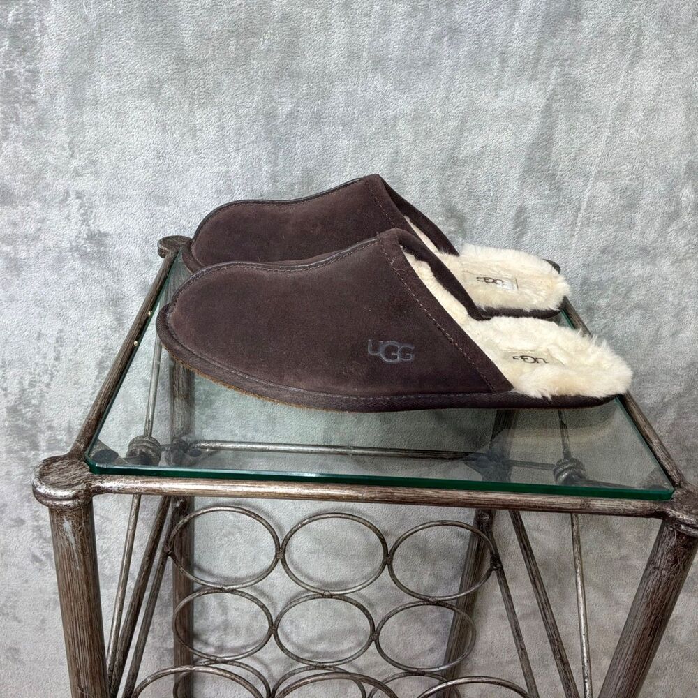 UGG Men's Scuff Slippers in Dark Brown US Size 10/EUR 43